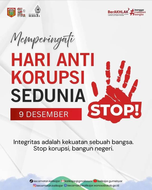 MEMPERINGATI HARI ANTI KORUPSI SEDUNIA